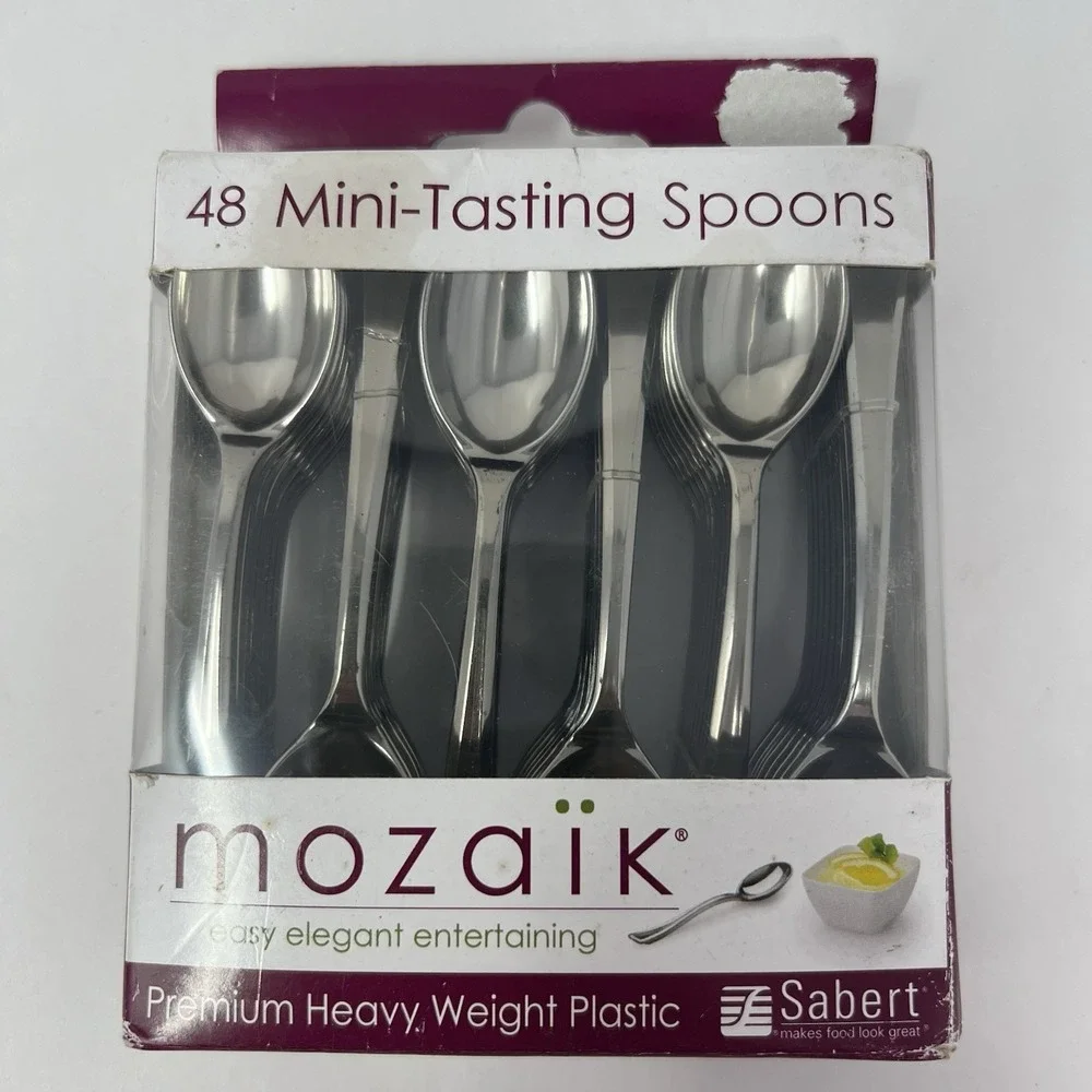 Mozaik Mini Tasting Spoons Dessert Appetizer Party‎ Catering Utensisls